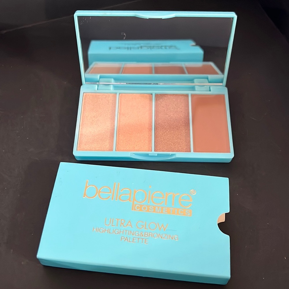 BELLAPIERRE COSMETICS Ultra Glow Highlighting & Bronzing Palette NEW
